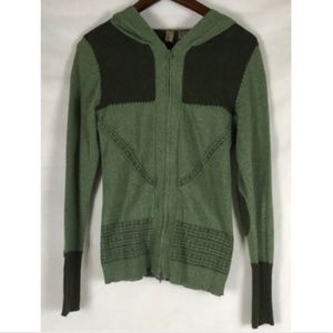 BKE Buckle Zip up Hooded Sweater Cardigan